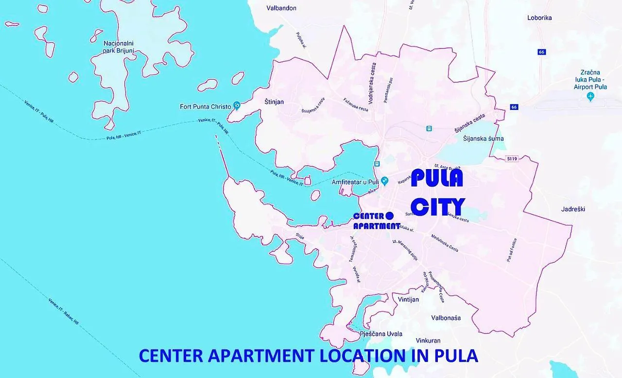 Center Studio Apartment Pula 0*,  Croatia